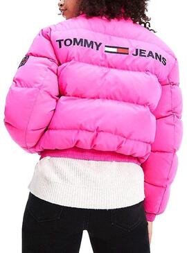Giubbotto Tommy Jeans Bomber reversibile rosa Donn