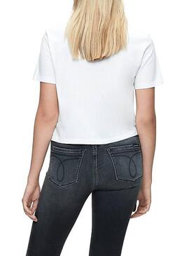 T-Shirt Calvin Klein Love Bianco Donna