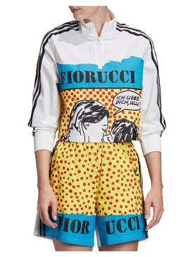 Felpe Adidas Fiorucci Bianco Donna