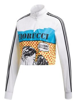 Felpe Adidas Fiorucci Bianco Donna