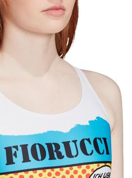 Body Adidas Fiorucci Bianco Donna