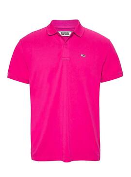 Polo Tommy Jeans Classic Solid Fucsia Uomo