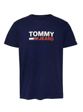 T-Shirt Tommy Jeans Corp Blu Uomo