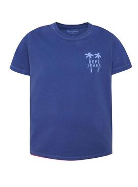 T-Shirt Pepe Jeans Alen Blue Bambino