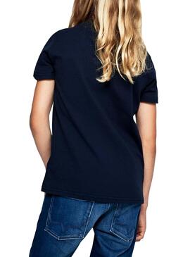 T-Shirt Pepe Jeans Art Blu Navy Bambino