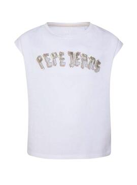 T-Shirt Pepe Jeans Trinity White Bambina
