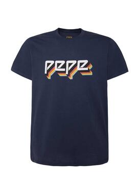 T-Shirt Pepe Jeans Theo Marine Uomo