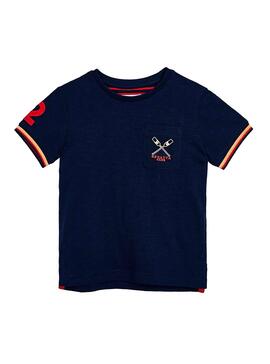 T-Shirt Mayoral Tasca Blu Navy per Bambino