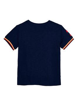 T-Shirt Mayoral Tasca Blu Navy per Bambino