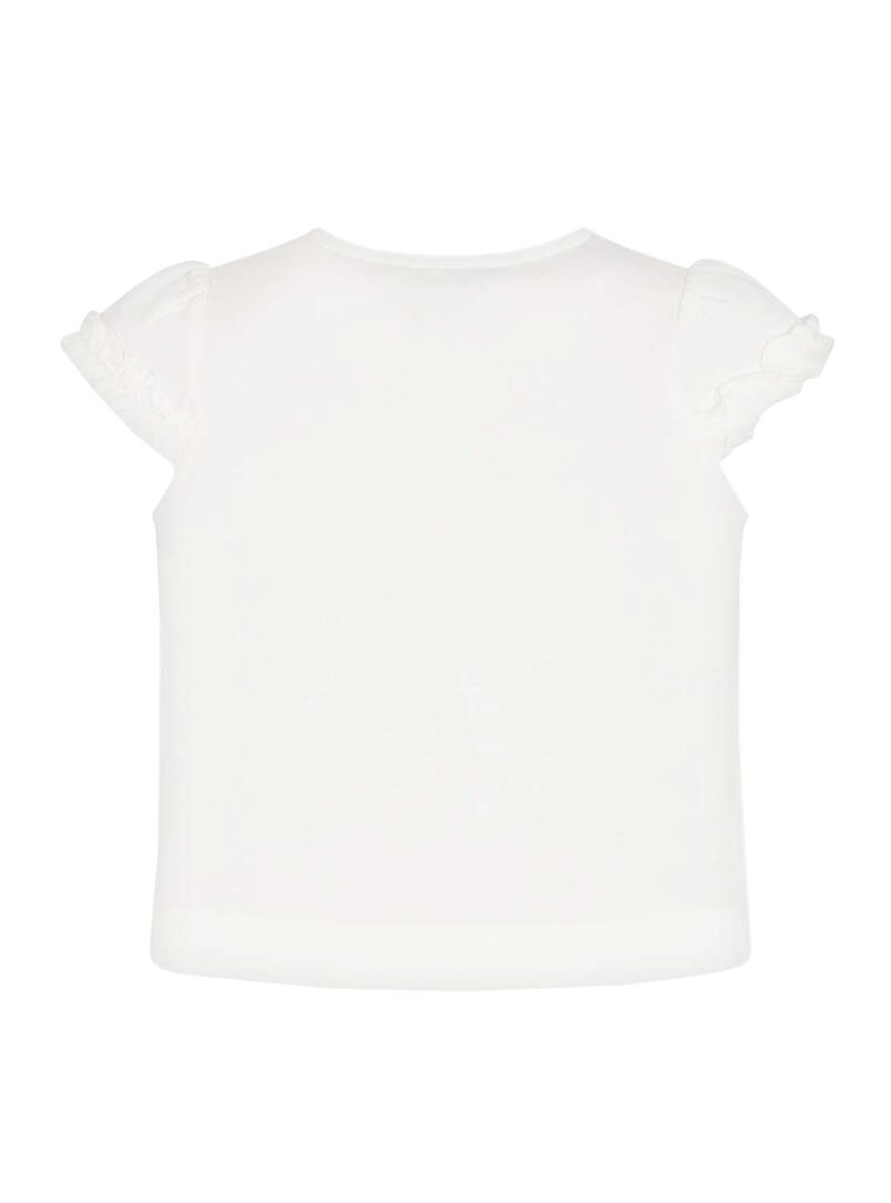 T-Shirt Mayoral Volante grezzo per Bambina