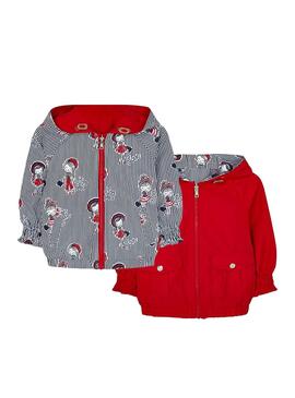 Giacca Mayoral Reversibile Rosso per Bambina