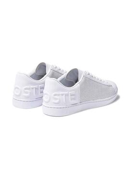 Sneaker Lacoste Carnaby Evo perforato Bianco