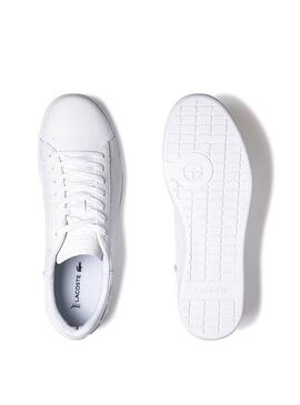 Sneaker Lacoste Carnaby Evo perforato Bianco