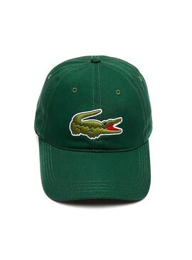 Cappellino Lacoste Croco Oversize Verde