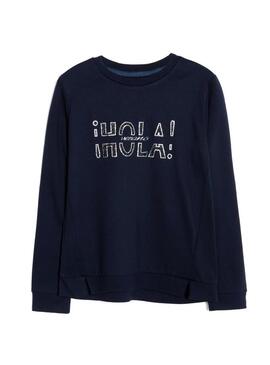 Felpe Mayoral Roma Point Blu Navy per Bambina