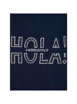 Felpe Mayoral Roma Point Blu Navy per Bambina
