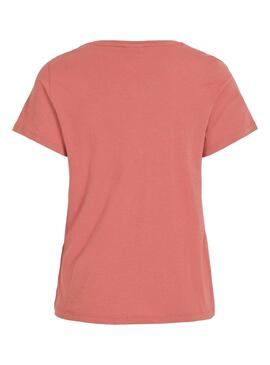 T-Shirt Vila Visus Coral Donna