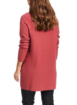 Cardigan in corallo Vila Vilalaine per Donna