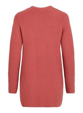 Cardigan in corallo Vila Vilalaine per Donna