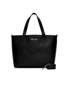 Borsa Tommy Jeans Femme Tote nero Donna
