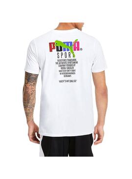 T-Shirt Puma Graphic Tailored Bianco Per Uomo