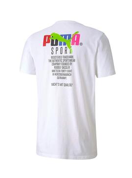 T-Shirt Puma Graphic Tailored Bianco Per Uomo