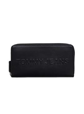 Portafoglio Tommy Jeans Bold grande nero per Donna