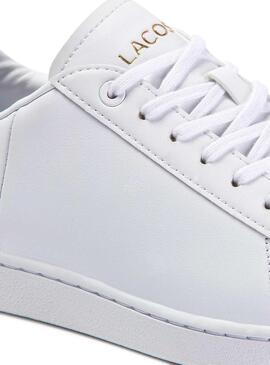Sneaker Lacoste Carnaby Bianco Gold Donna