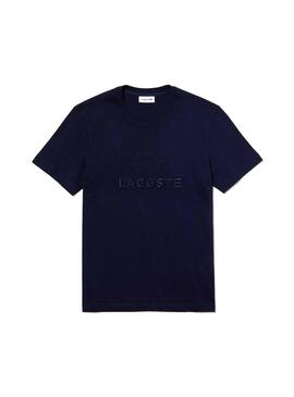 T-Shirt Lacoste ricamato Blu Uomo
