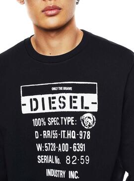 Felpe Diesel Plush Black Uomo