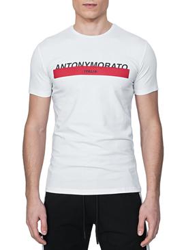 T-Shirt Antony Morato Logo Bianco Uomo