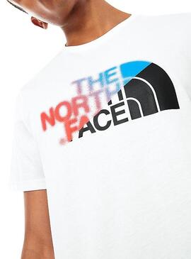 T-Shirt The North Face Logo Bianco Uomo