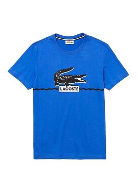 T-Shirt Lacoste TH8684 Blu Per Uomo