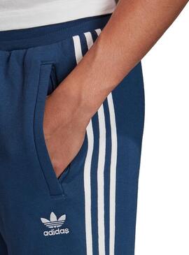 Pantaloni Adidas 3 Stripes Blu Uomo