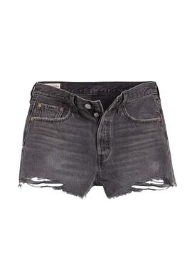 Short Levis 501 Original Grigio Donna