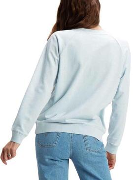 Felpe Levis Relaxed Crew Blu Donna