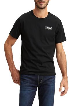 T-Shirt Levis Hausemark Black Uomo