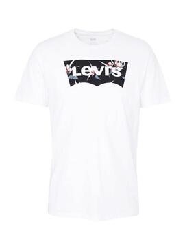 T-Shirt Levis Hausemark floreale Bianco Uomo