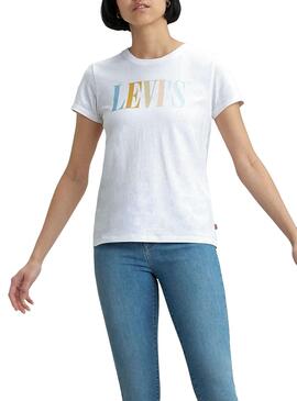 T-Shirt Levis Perfect Serif Logo Multi Donna