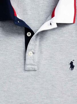 Polo Polo Ralph Lauren Logo Grigio Uomo