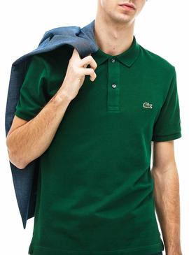 Polo Lacoste Slim Fit Verde Per Uomo