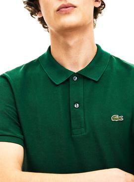 Polo Lacoste Slim Fit Verde Per Uomo