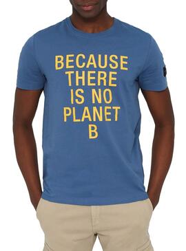T-Shirt Ecoalf Natal Blu Per Uomo