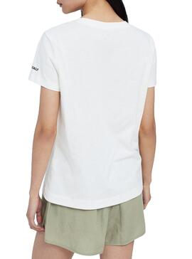 T-Shirt Ecoalf Belen Patch Bianco Per Donna