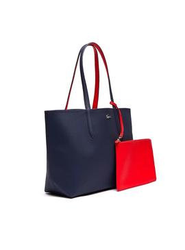 Borsa Lacoste Anna Reversibile Marino Rosso Donna