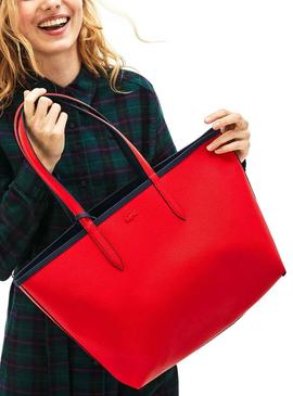 Borsa Lacoste Anna Reversibile Marino Rosso Donna