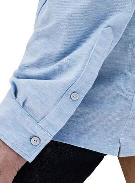 Camicia Lacoste Slim Fit Blu Per Uomo