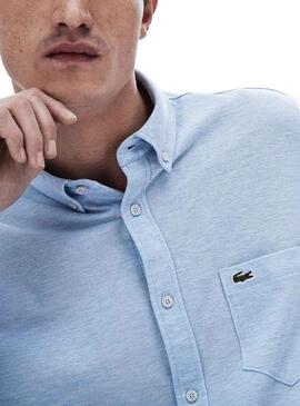 Camicia Lacoste Slim Fit Blu Per Uomo