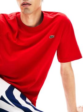 T-Shirt Lacoste Live Parigi Rosso Per Uomo