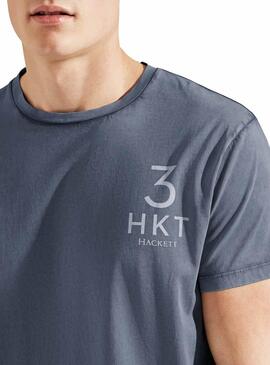 Camiseta Hackett Three Gris Hombre